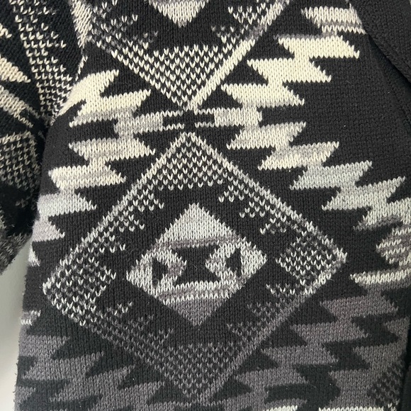 Southwestern Black Sweater Cardigan - Picture 3 of 4